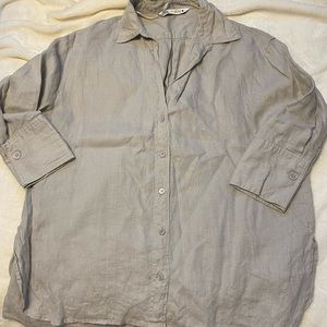 Zara 3 quarter button down